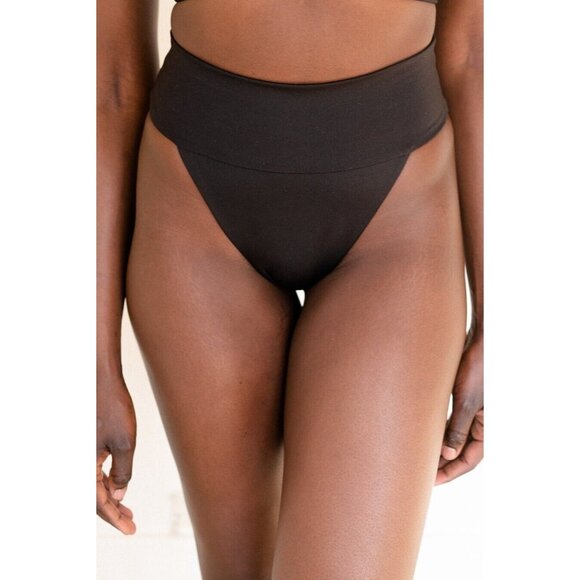 LONDRE The Banded Scrunch Bottom - Matte Black swim Bottoms - SIZE XXL- NWT - Picture 11 of 12